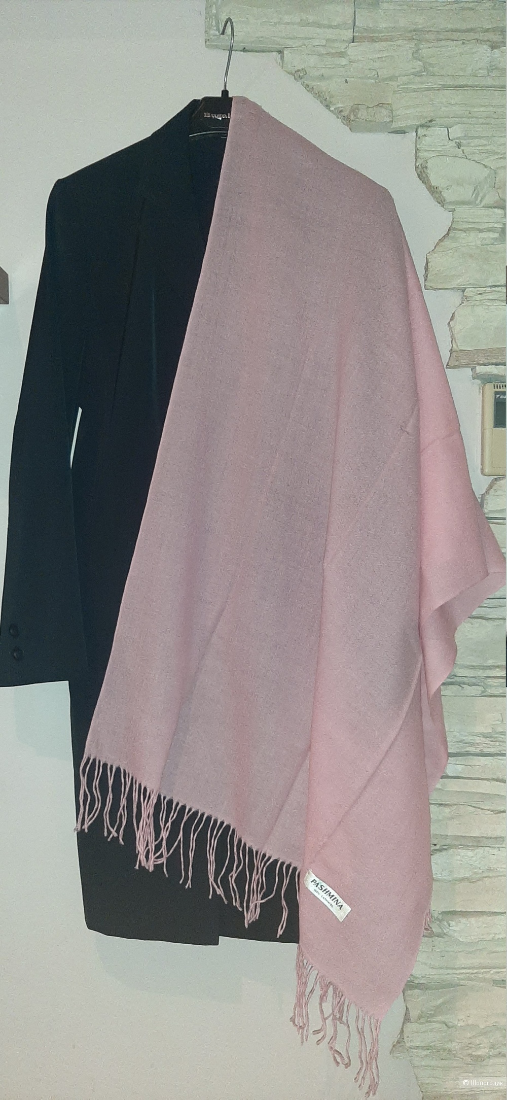Кашемировый шарф Pashmina, 216 на 70 см