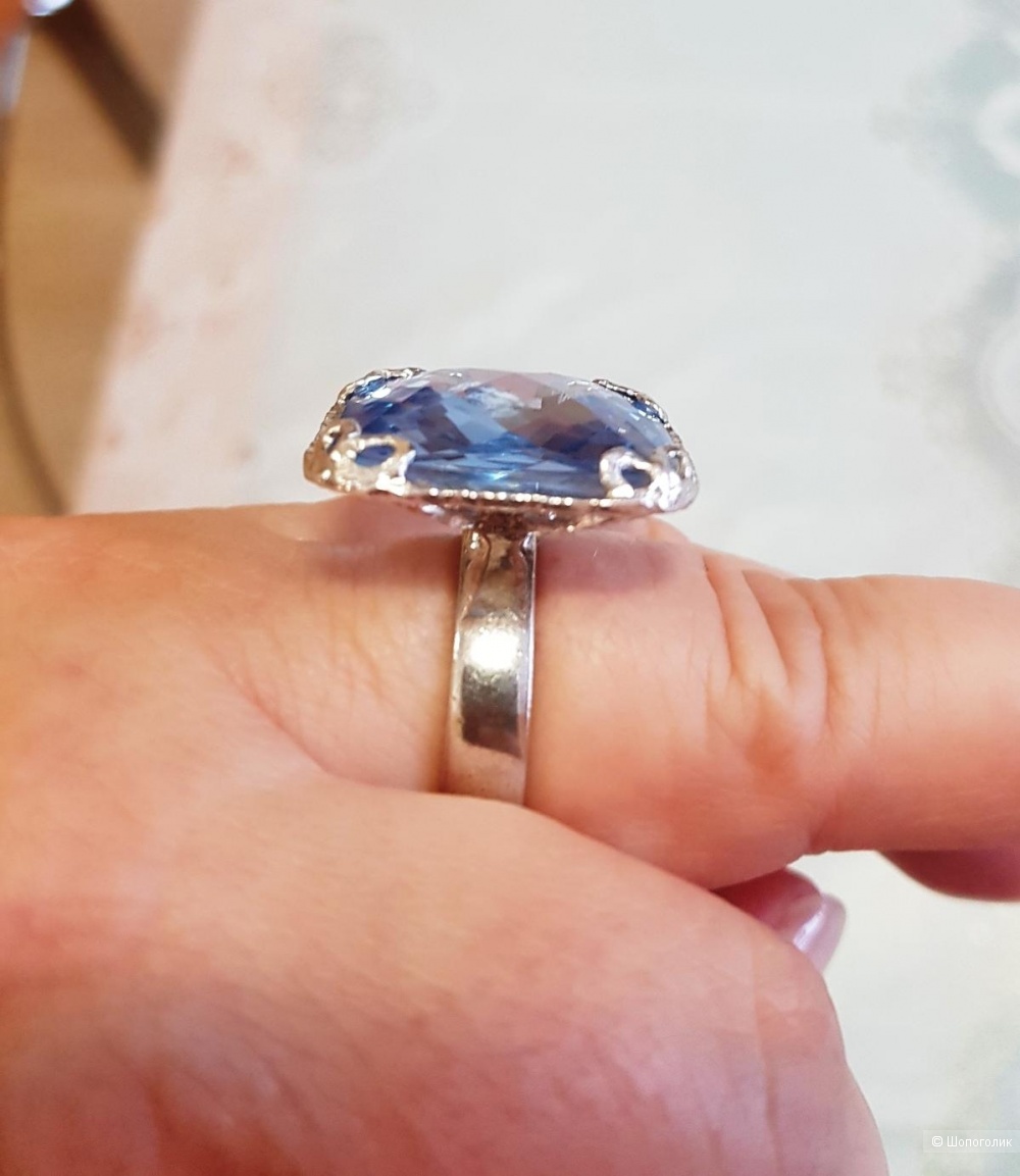 Серебряное кольцо. Размер 16-20