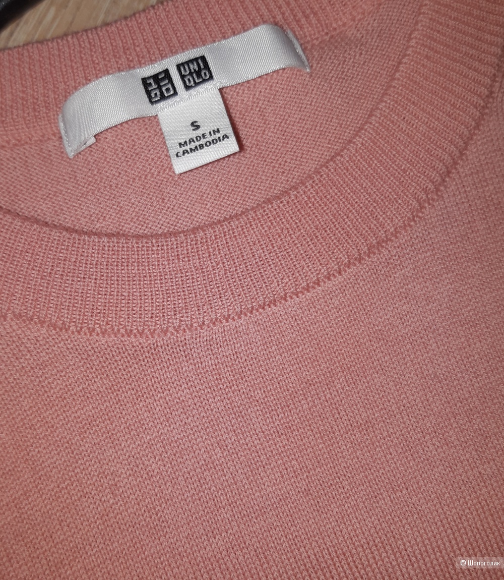 Шерстяной пуловер uniqlo, размер s/xs