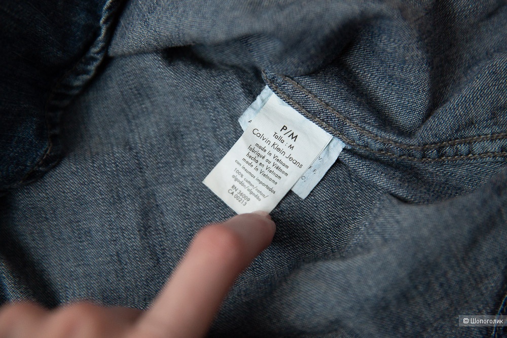 Джинсовая рубашка Calvin Klein размер XS - M