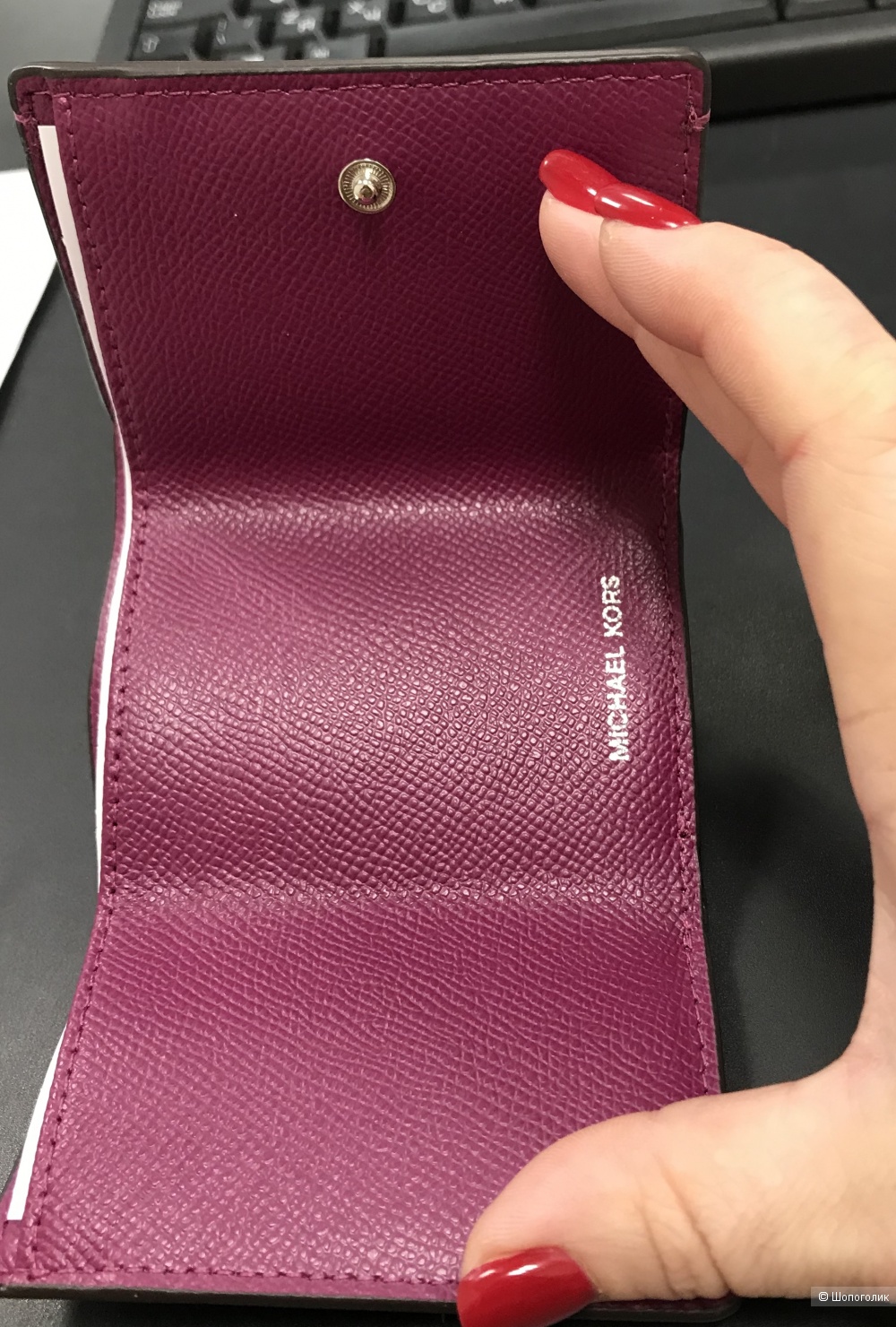 michael kors small leather envelope wallet