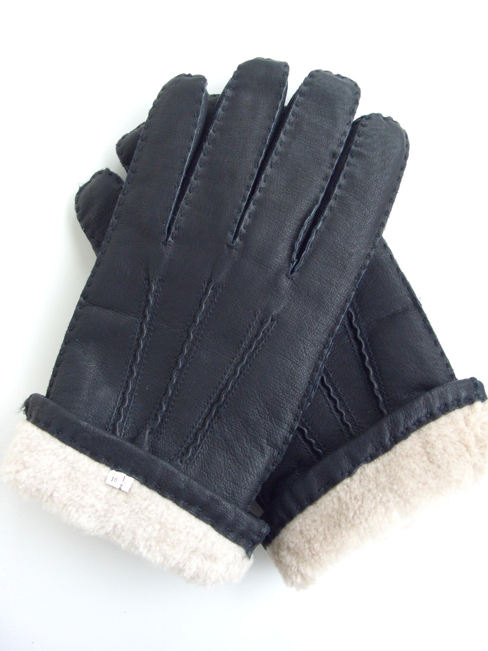 Мужские кожаные перчатки, размер 10,5