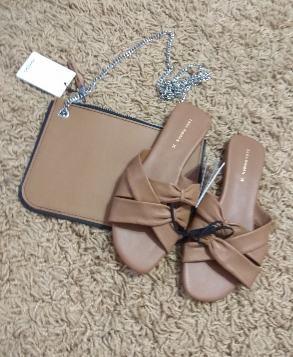 Комплект- сандалии и сумочка Zara Mango 36 размер