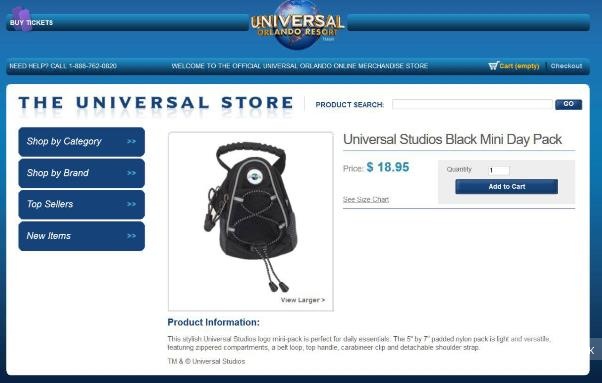 Поясная сумка Universal Studio
