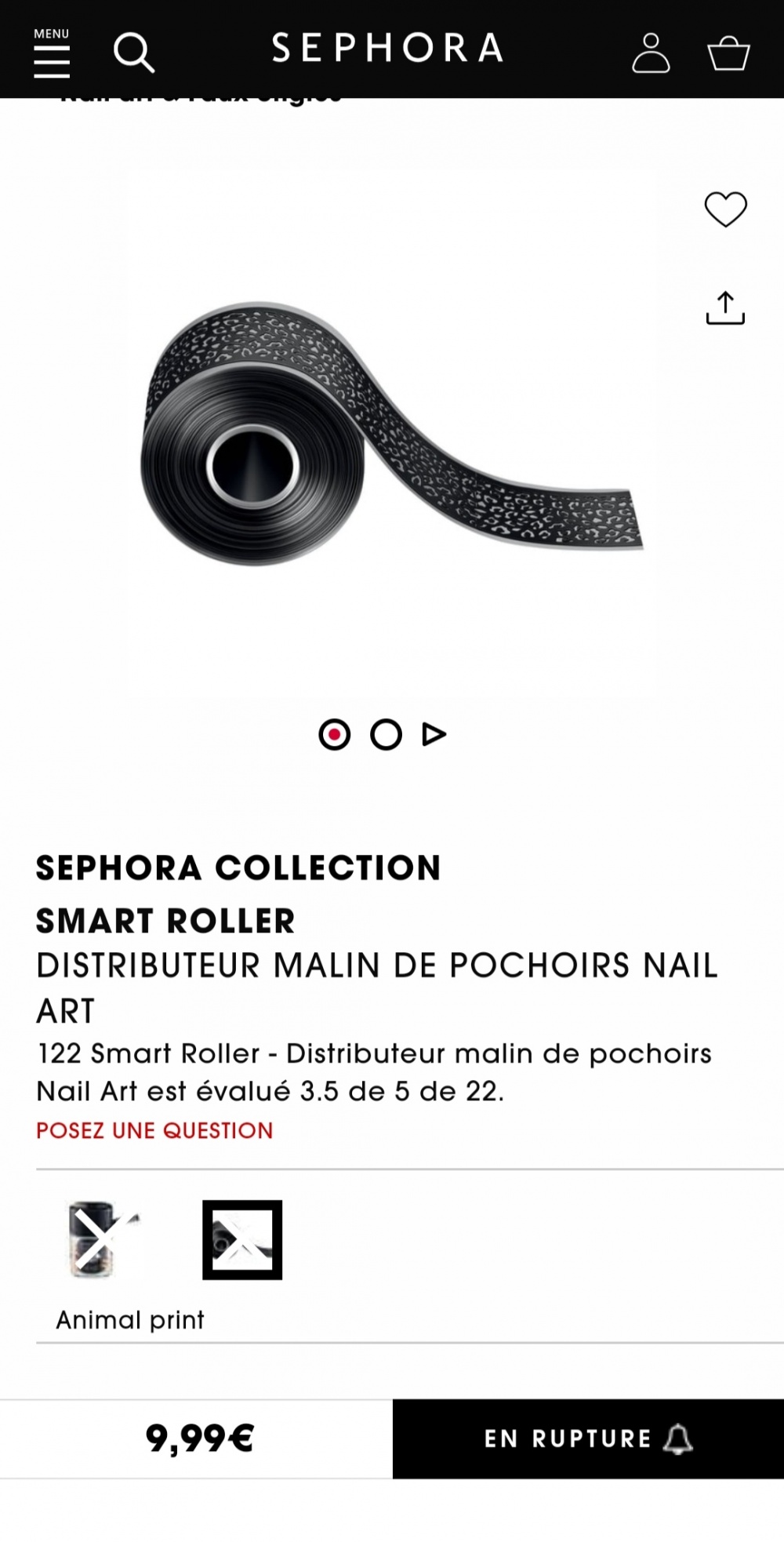 Декоративный smart roller nail-art Sephora