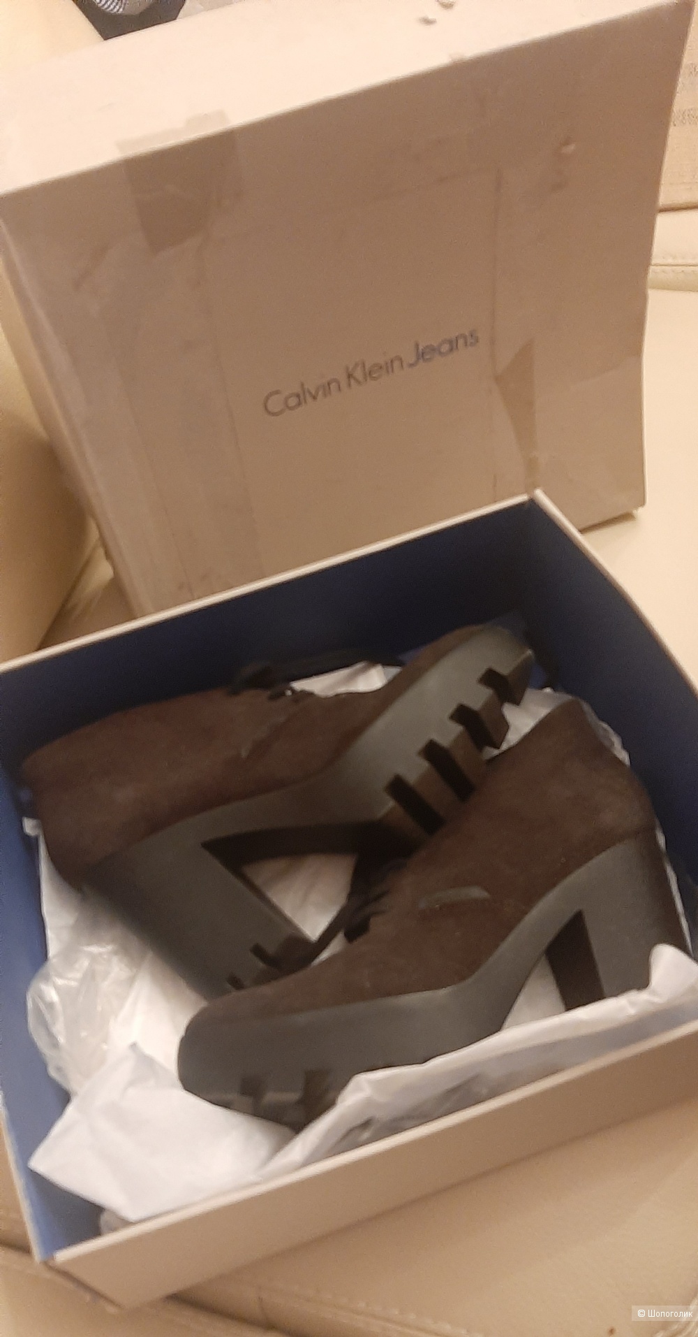 Ботинки Calvin Klein , 40 на 25,5 см