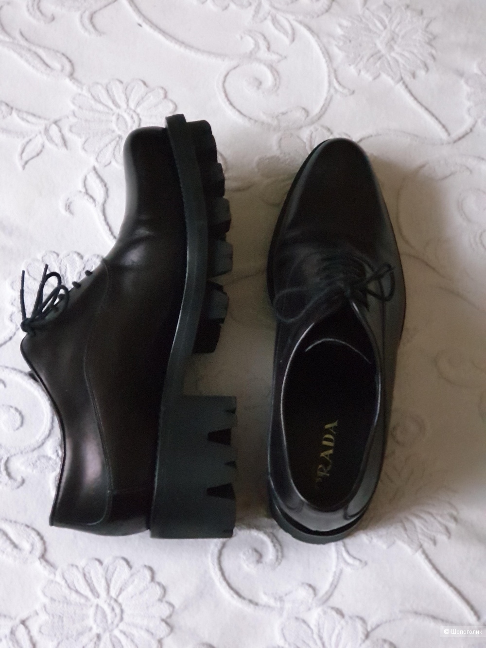 Туфли на шнуровке Prada, 38,5