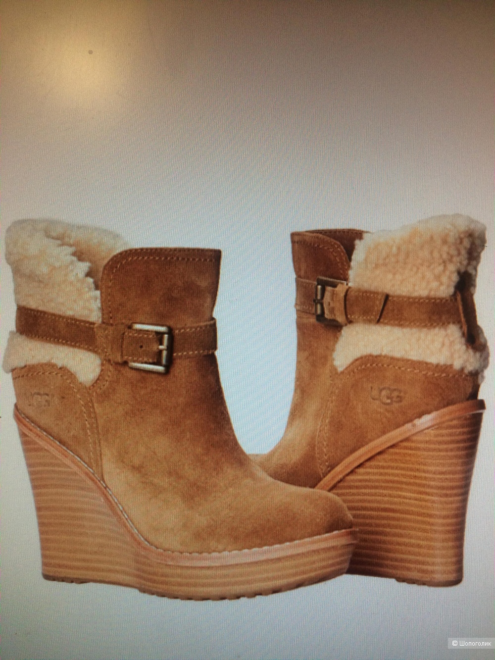 Ботильоны угги UGG на танкетке 36,5 - 37