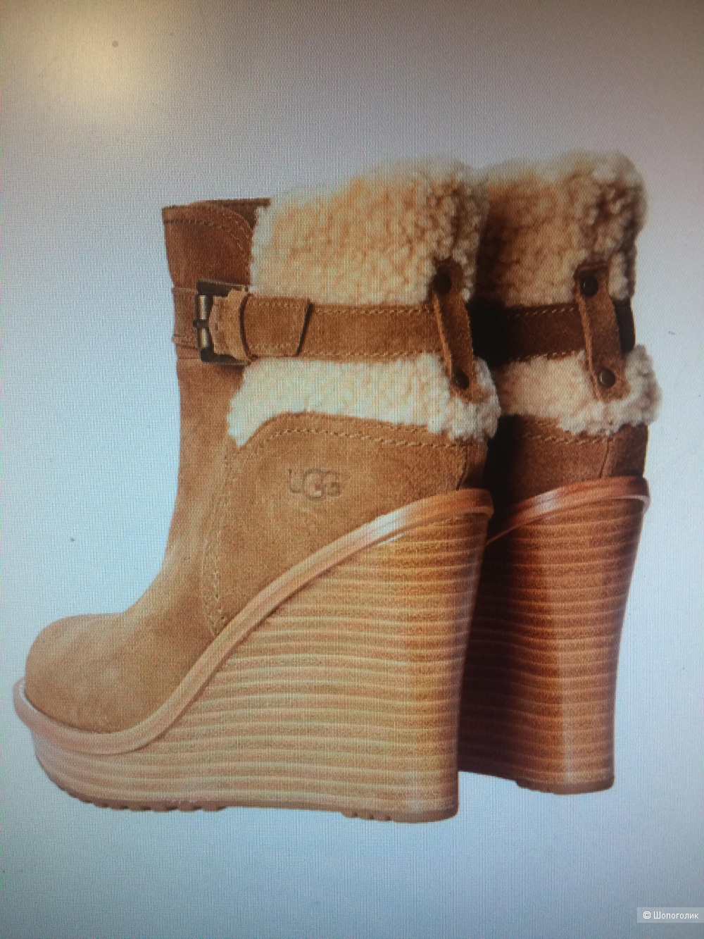 Ботильоны угги UGG на танкетке 36,5 - 37