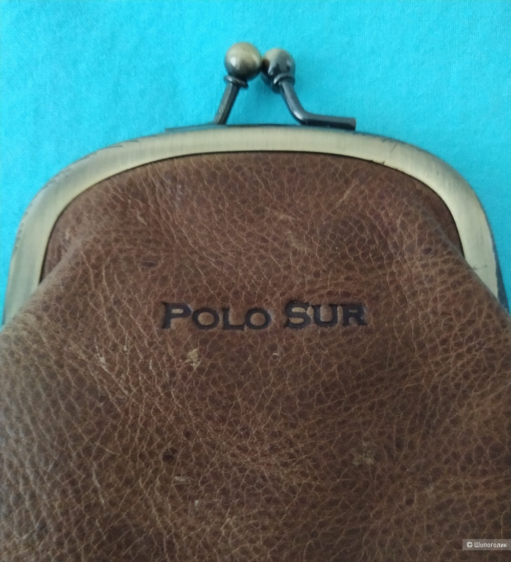 Винтажный кошелек Polo Sur из дубленой кожи