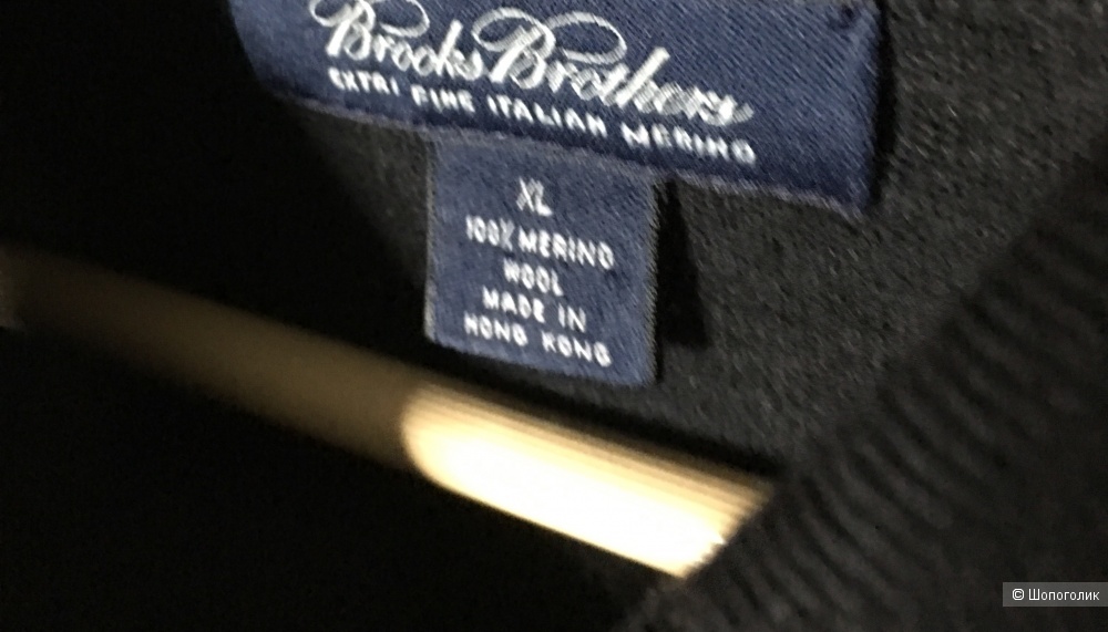 Поло Brooks Brothers размер XL цвет чёрный