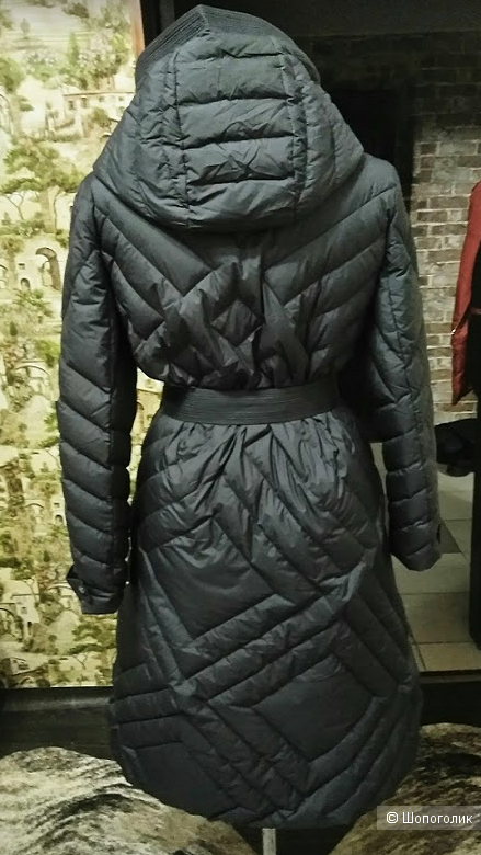 Стеганое пальто no name. 48-50 размер.
