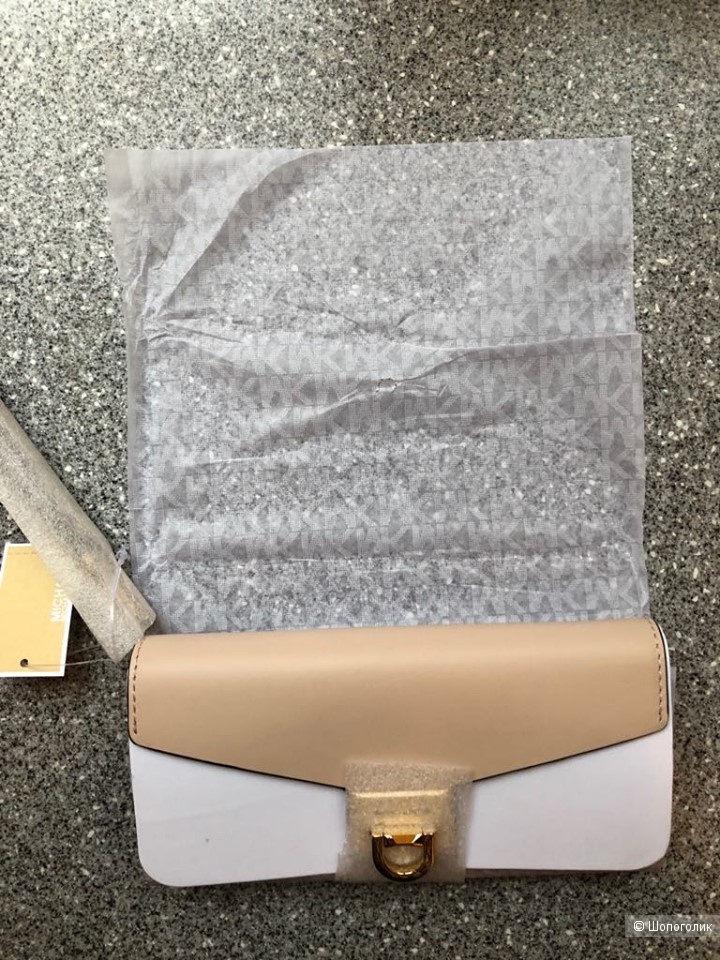Клатч MICHAEL MICHAEL KORS. Manhattan Large Viola Leather.