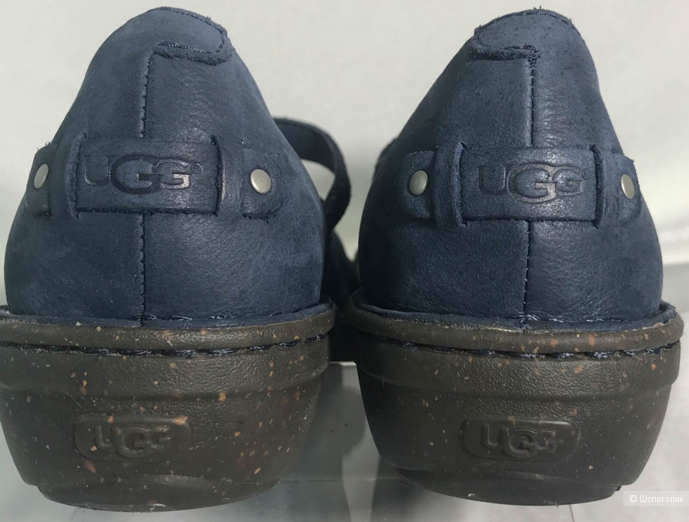 UGG Size US 11 EU 42 Blue Suede Mary Jane Flats