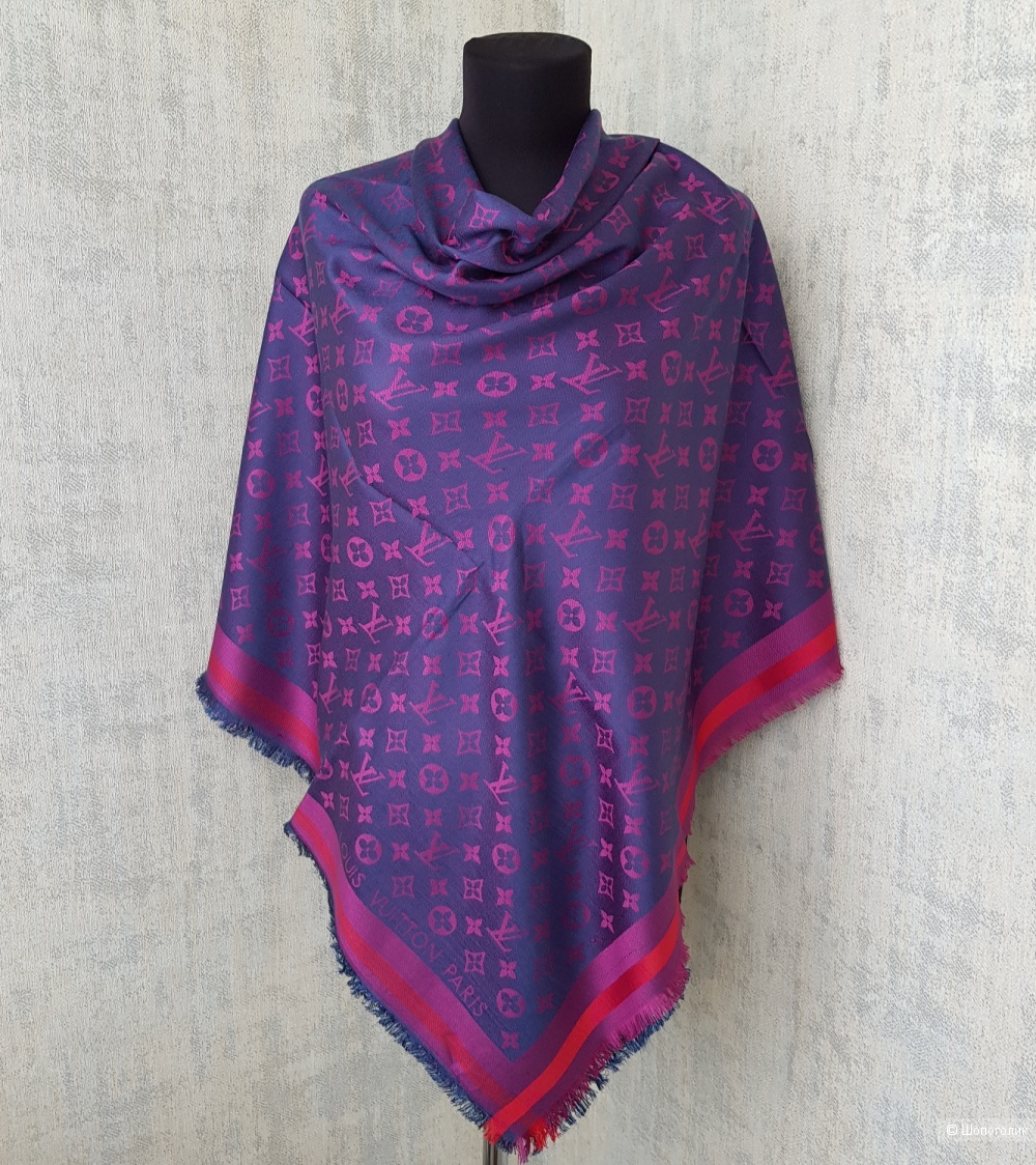 Платок-палантин (шаль) Louis Vuitton фиолетовый