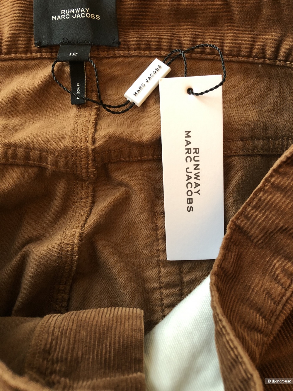 Вельветовые брюки Marc Jacobs Runway, размер американский 12