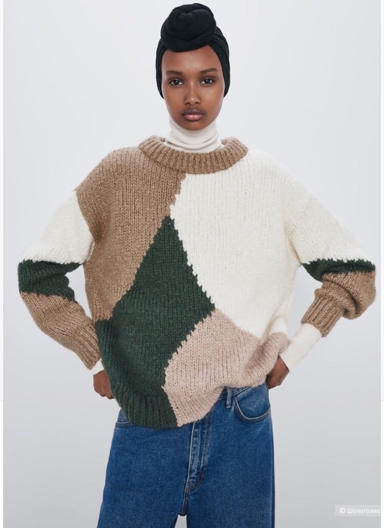 Пуловер-свитер Zara, размер М или оверсайз
