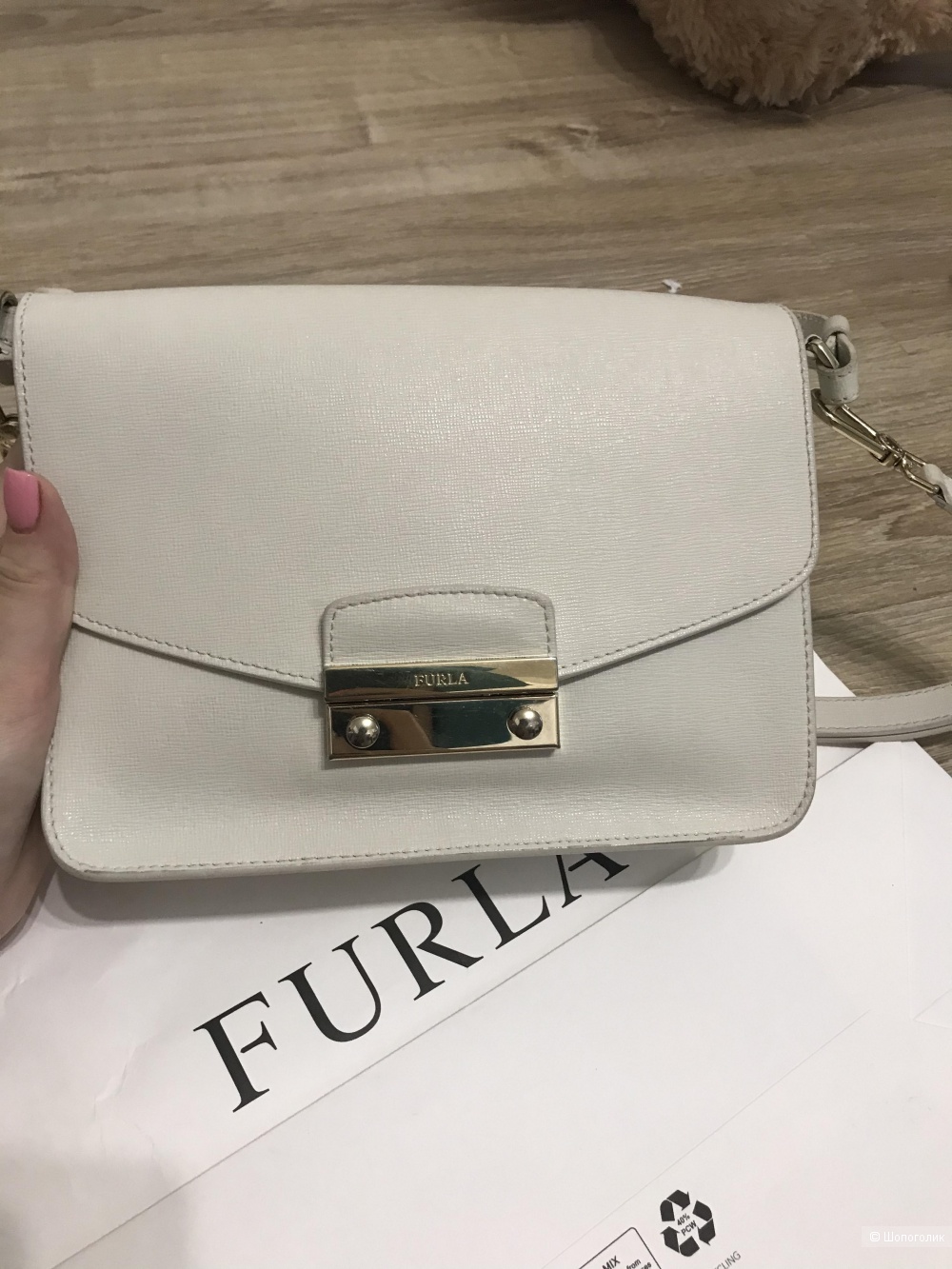 Сумка Furla  23*16 цвет белый