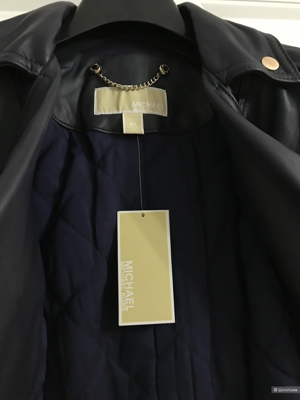 Кожаная куртка Michael Kors размер XS
