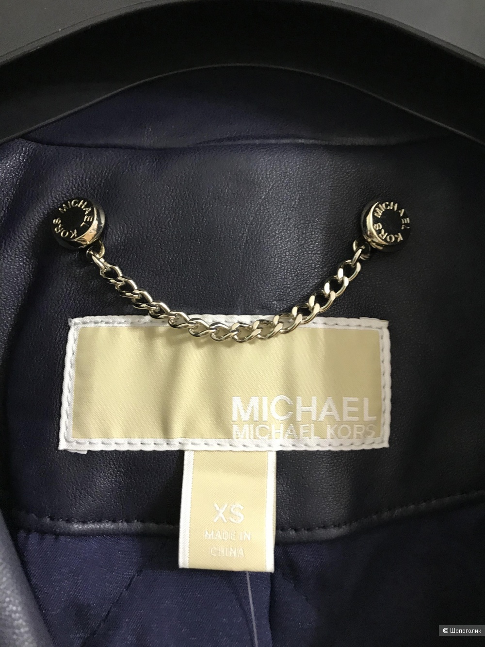 Кожаная куртка Michael Kors размер XS