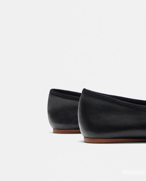 Кожаные балетки ZARA 39 - 40 размер 26 см
