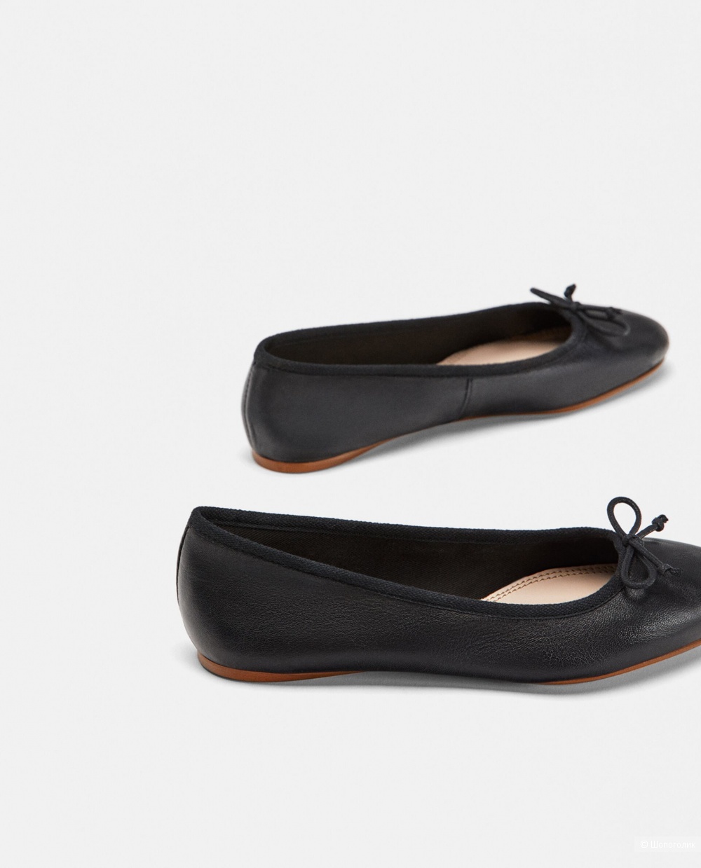 Кожаные балетки ZARA 39 - 40 размер 26 см