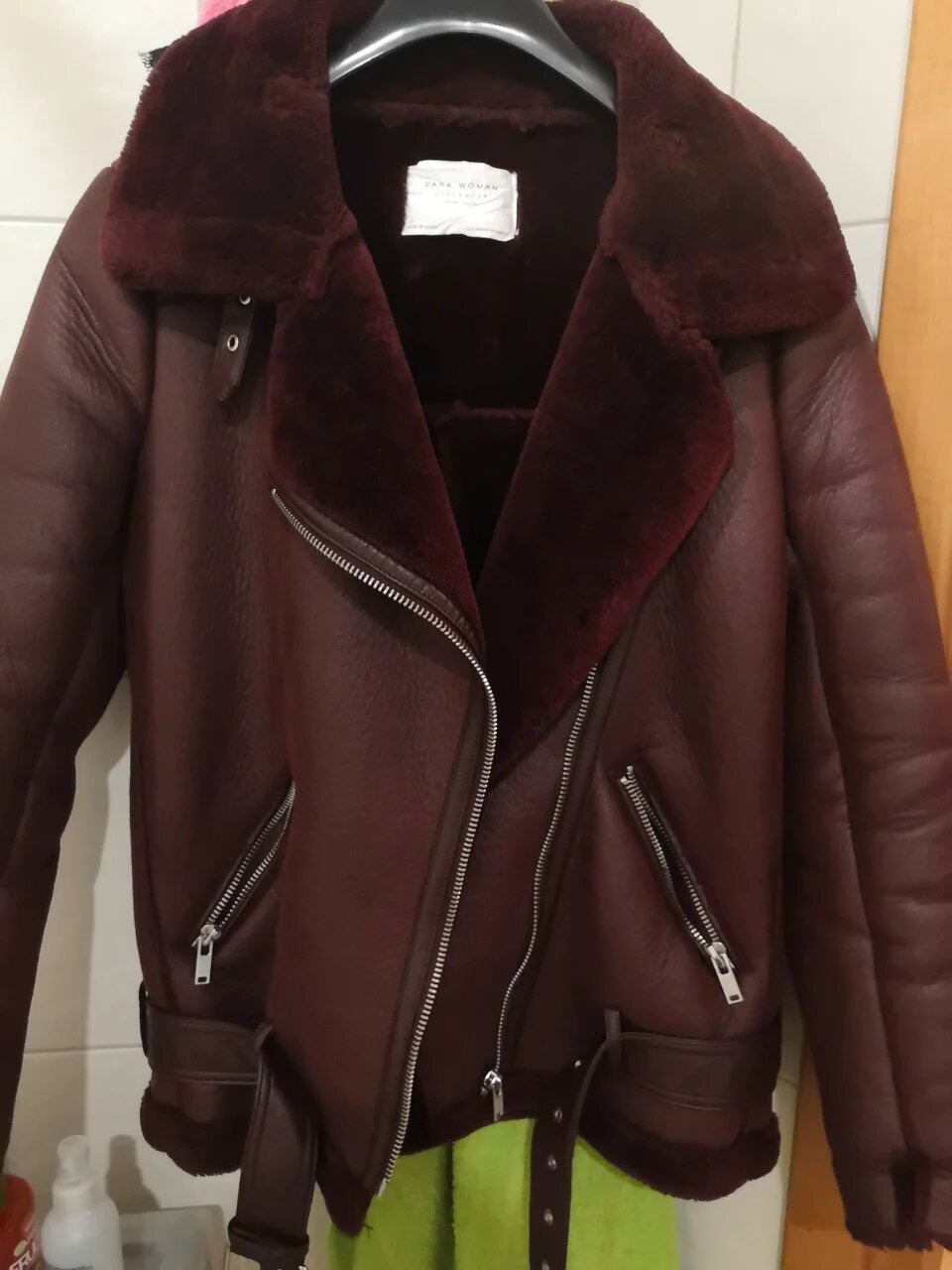 ZARA дубленка xs