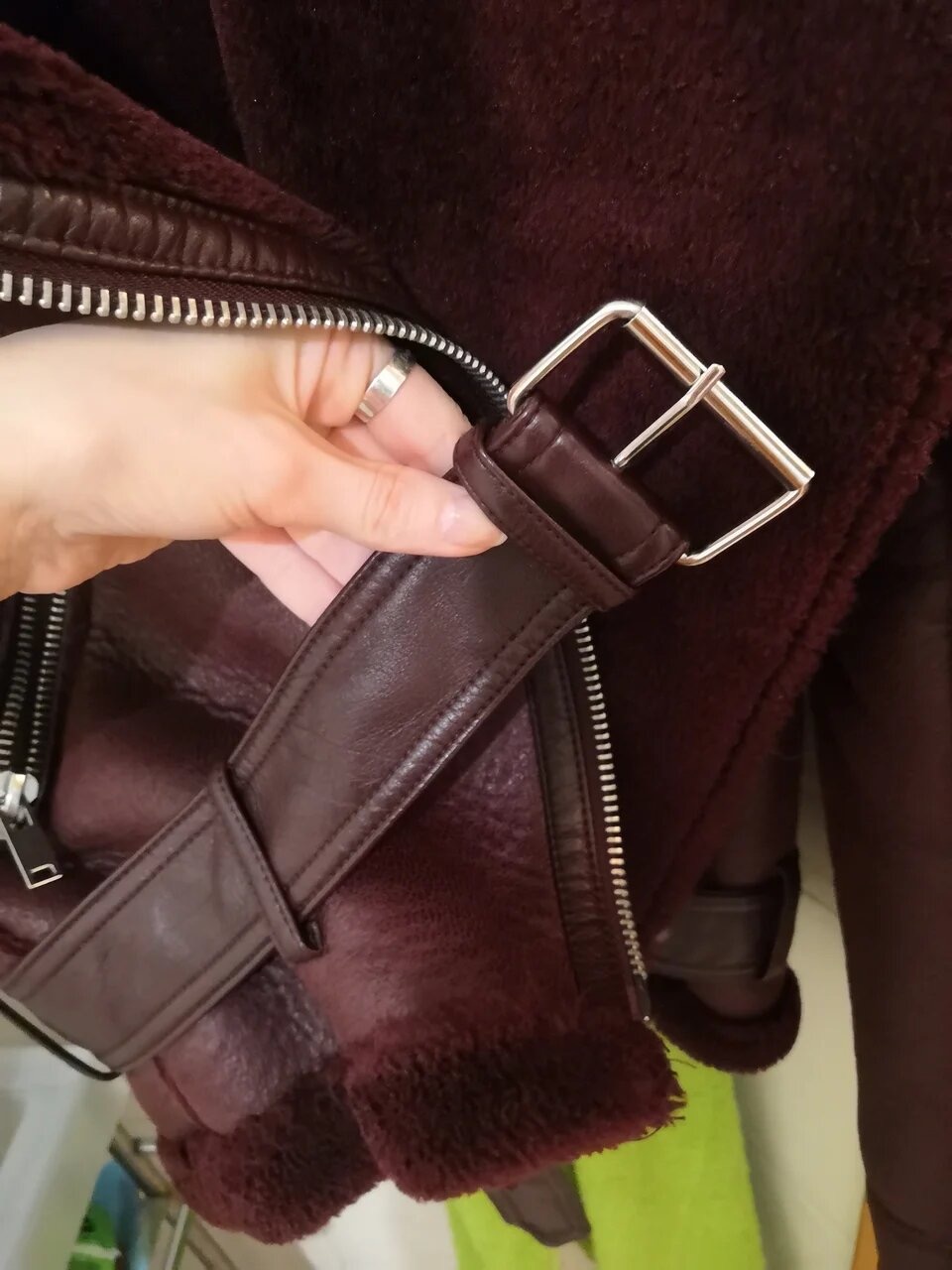 ZARA дубленка xs