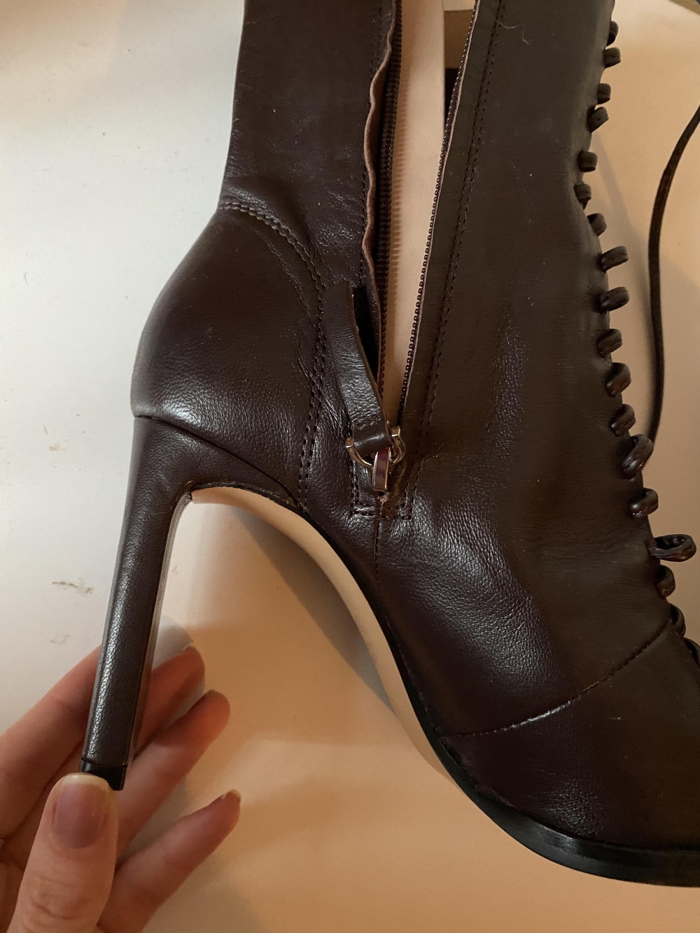 Zara ботильоны 36 кожа