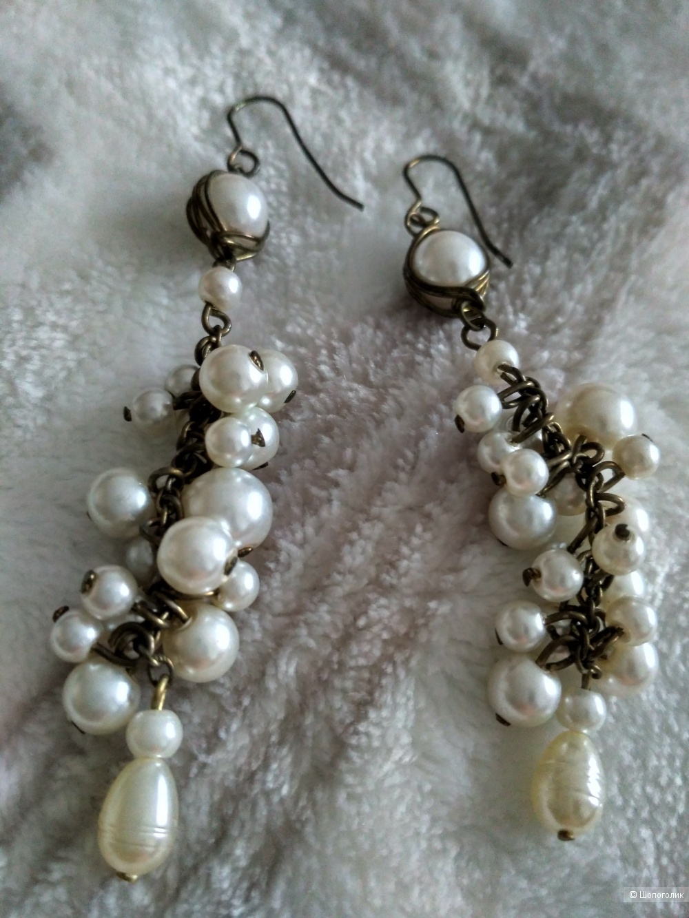 Серьги (2 пары) + подарок, one size