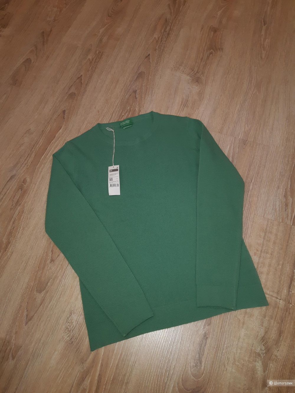 Новый шерстяной пуловер benetton, размер m