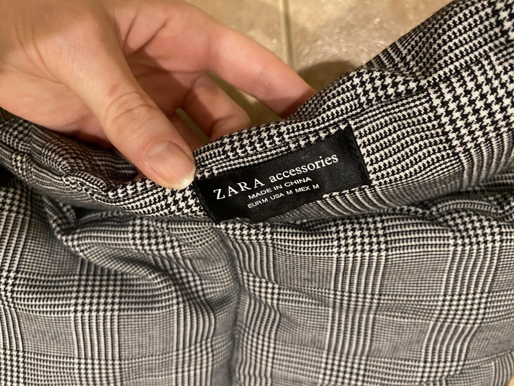 Zara шарф стёганный