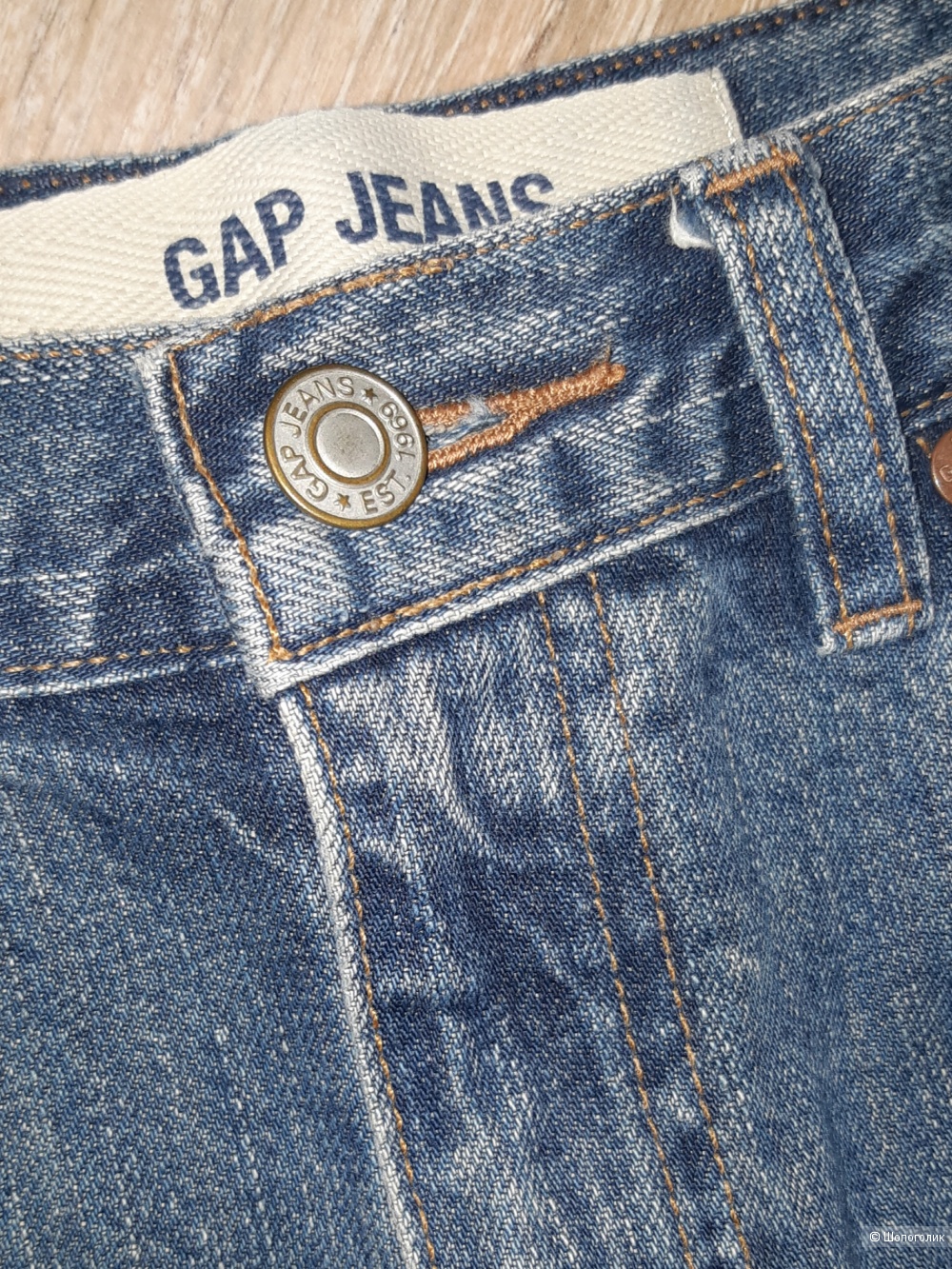 Джинсовая юбка gap jeans, размер 46