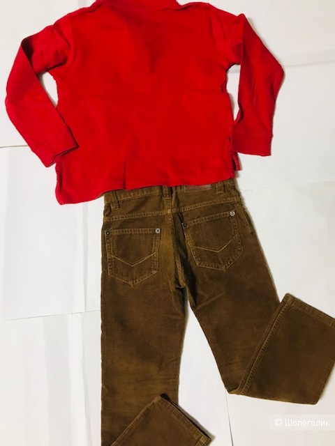 Комплект джинсы Timberland +поло OVS kids- 6-7 лет