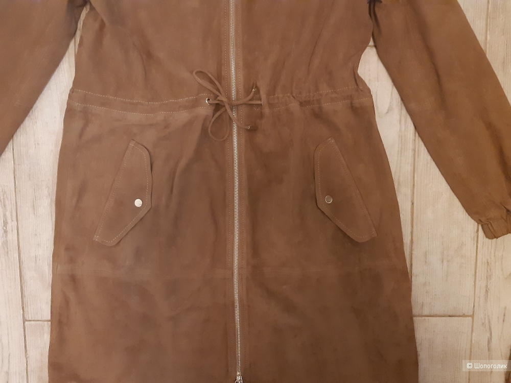 Новое кожаное пальто парка Massimo Dutti. S-M