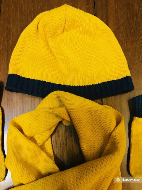 Комплект Dpam шапка+шарф- 7-9 лет