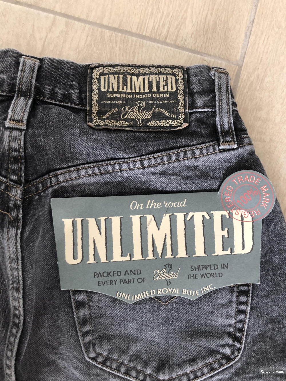 Винтажные джинсы  Unlimited. Размер 28.