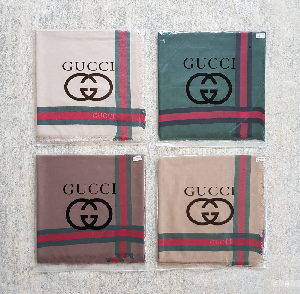 Платок-палантин (шаль) Gucci молочный