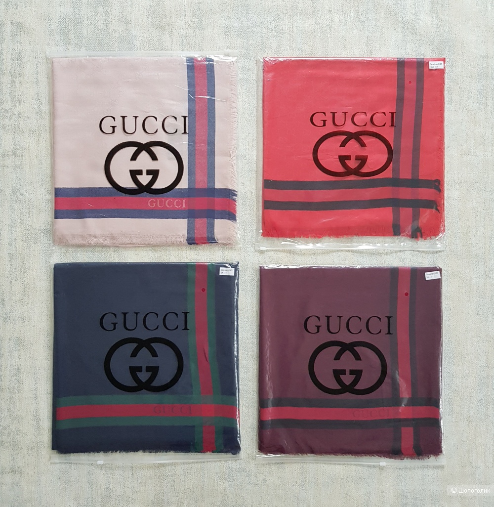 Платок-палантин (шаль) Gucci розовый