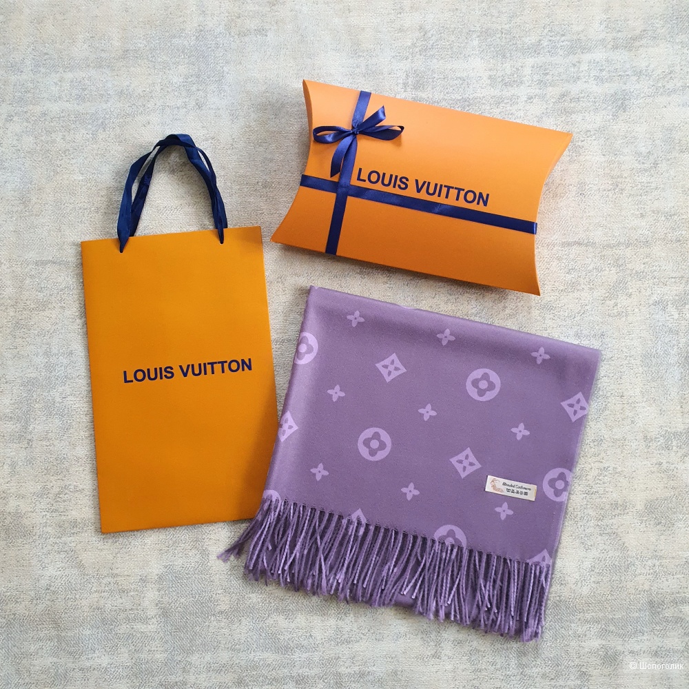 Палантин Louis Vuitton Blended Cashmere (сиреневый)