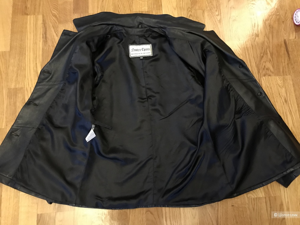 Кожаная куртка пиджак. Размер XXL