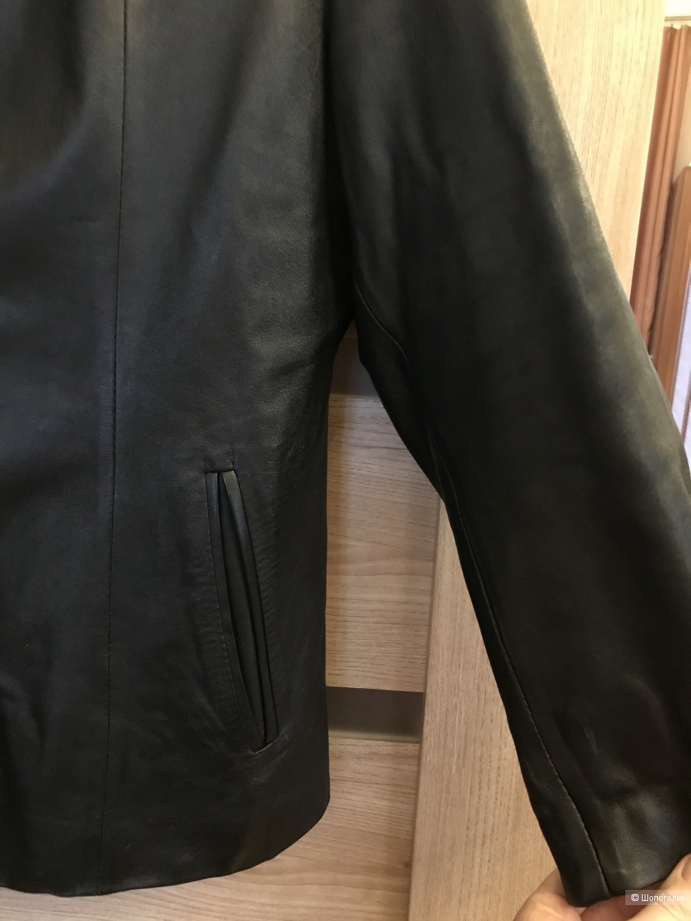 Кожаная куртка пиджак. Размер XXL
