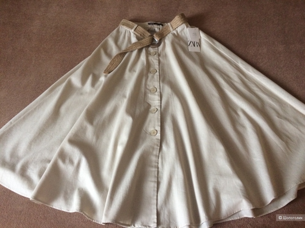 Льняная юбка Zara, размер S