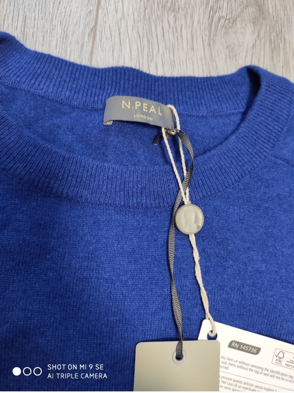 Кашемировый свитер N.Peal , размер S