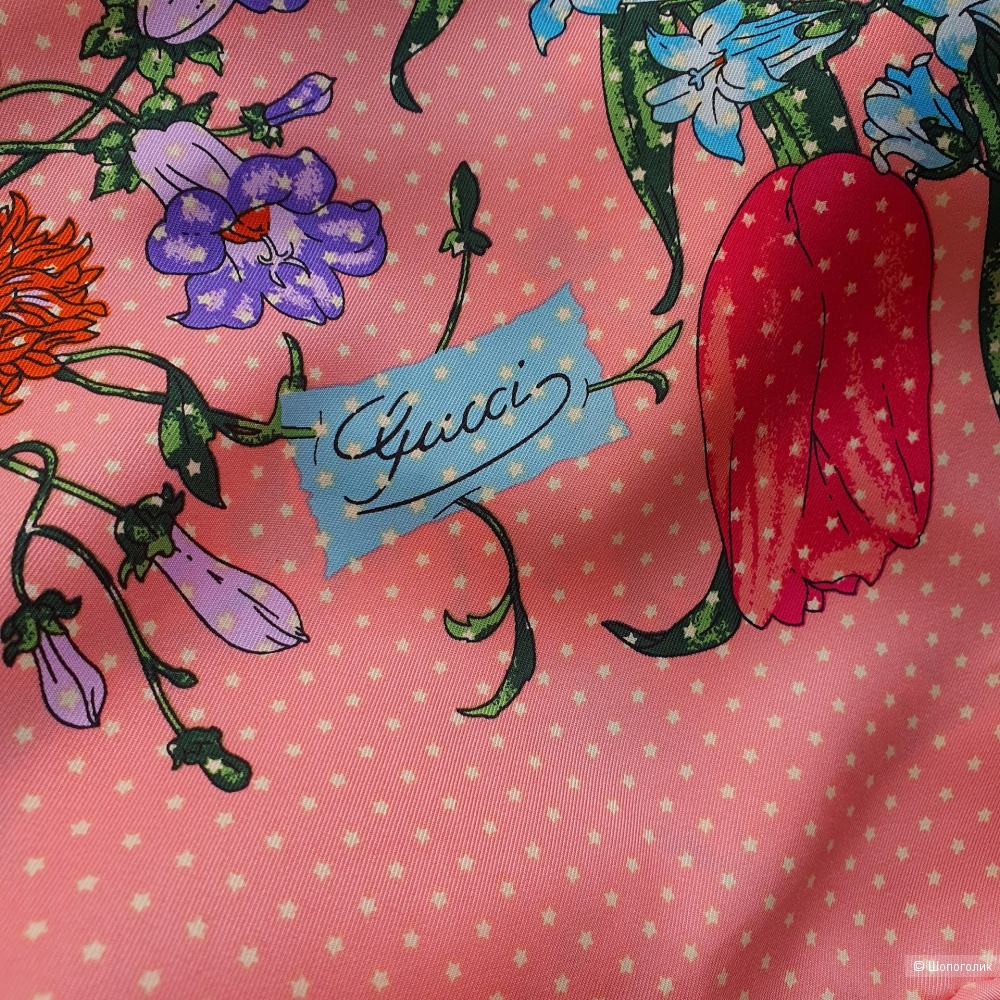 Платок Gucci шелк розовый