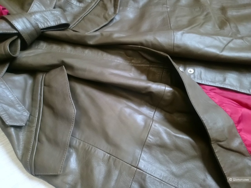 Кожаный плащ/пальто mango, размер M/S