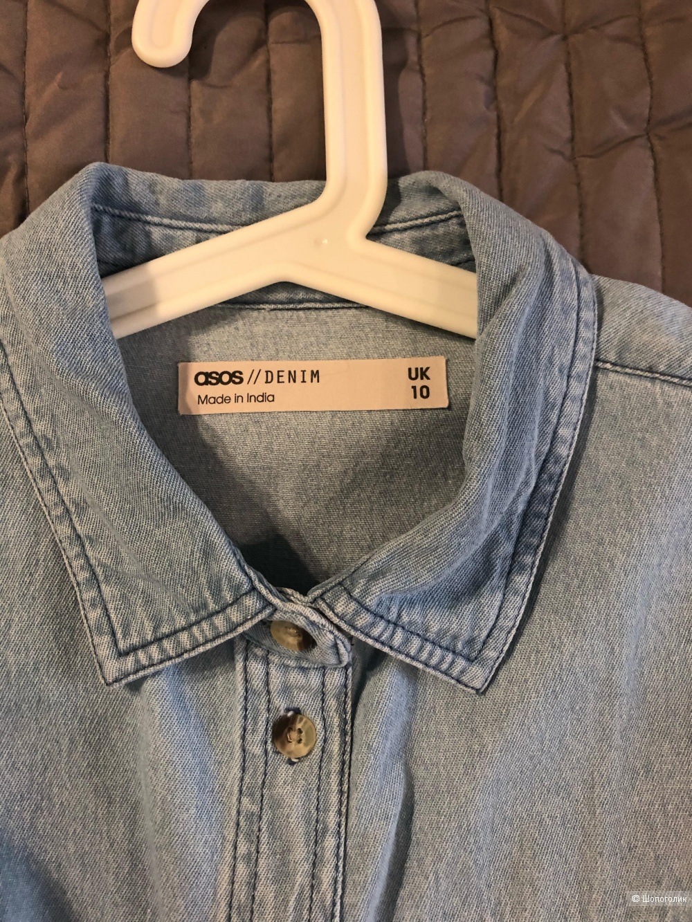 Джинсовая рубашка Asos, размер 10 uk ( 42-44 рус.)