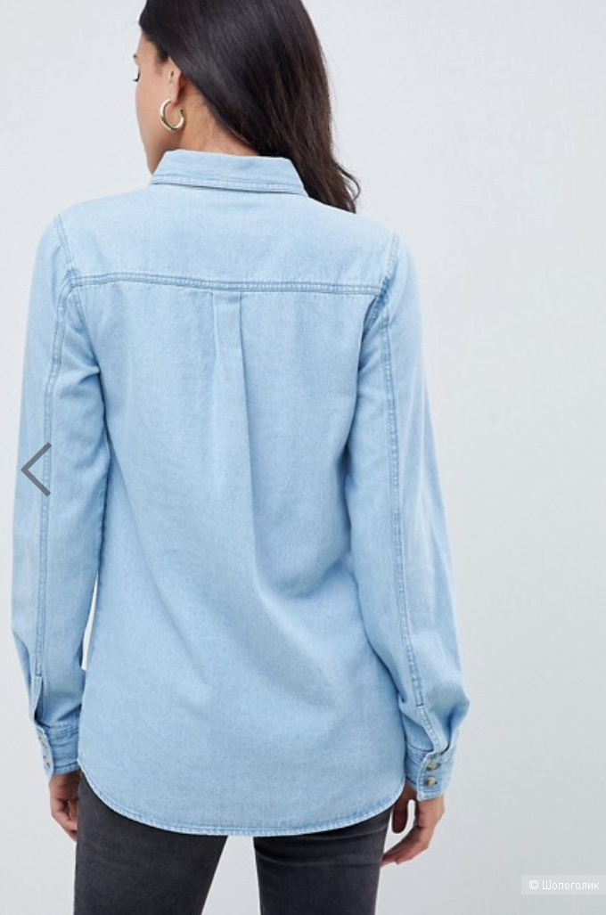 Джинсовая рубашка Asos, размер 10 uk ( 42-44 рус.)