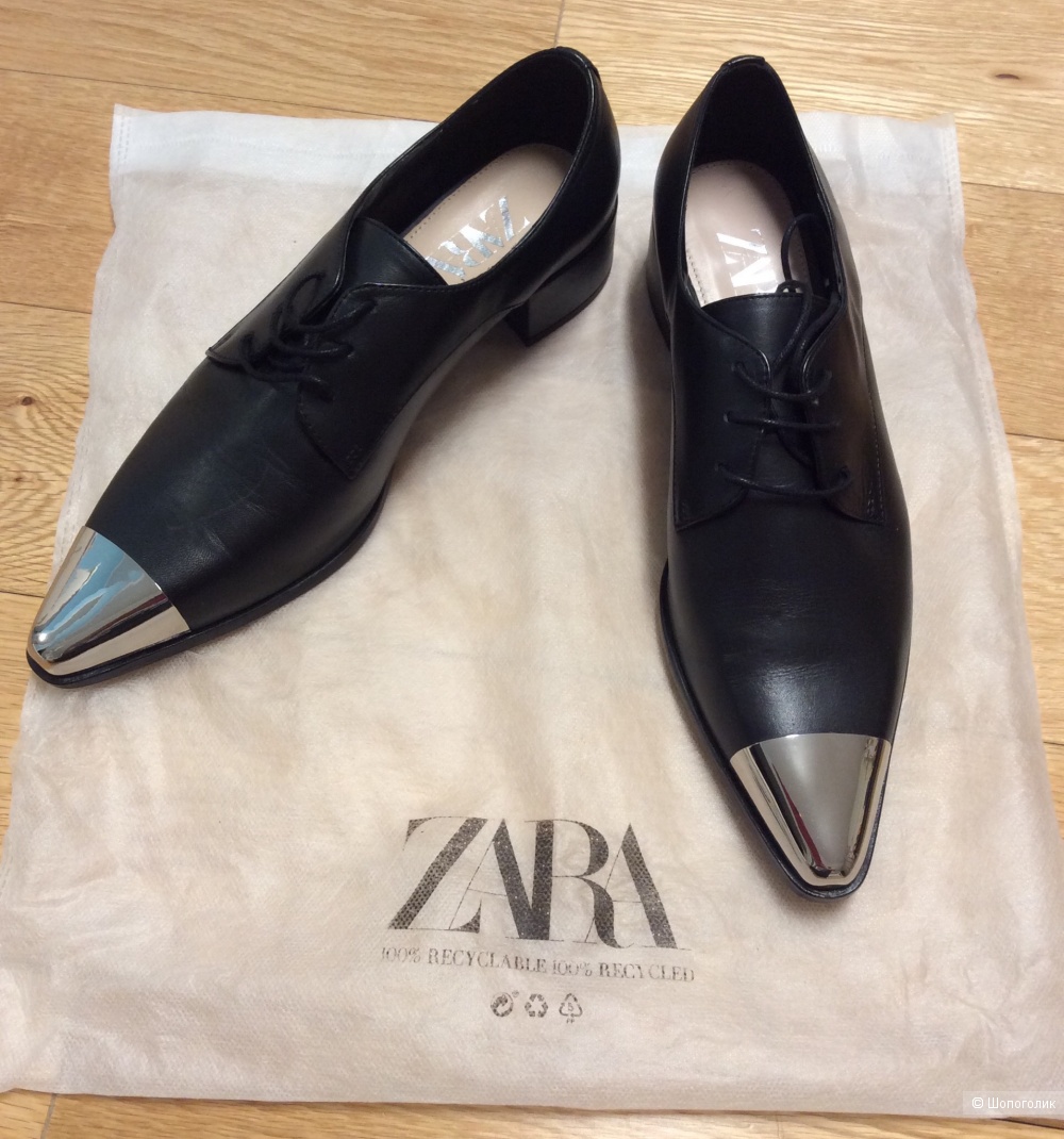 Туфли на шнурках ZARA р.40