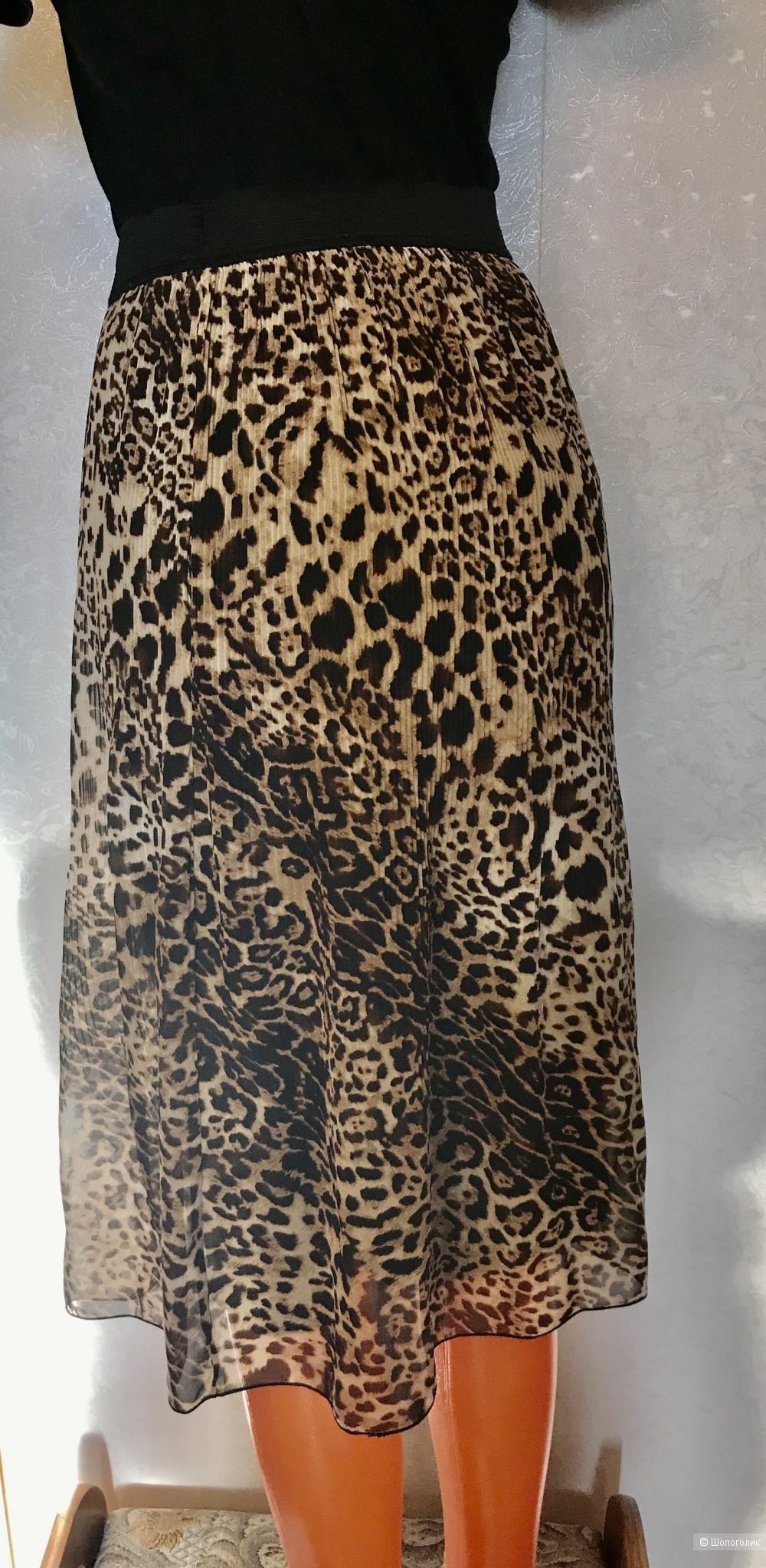 Юбка леопард OVS, S,